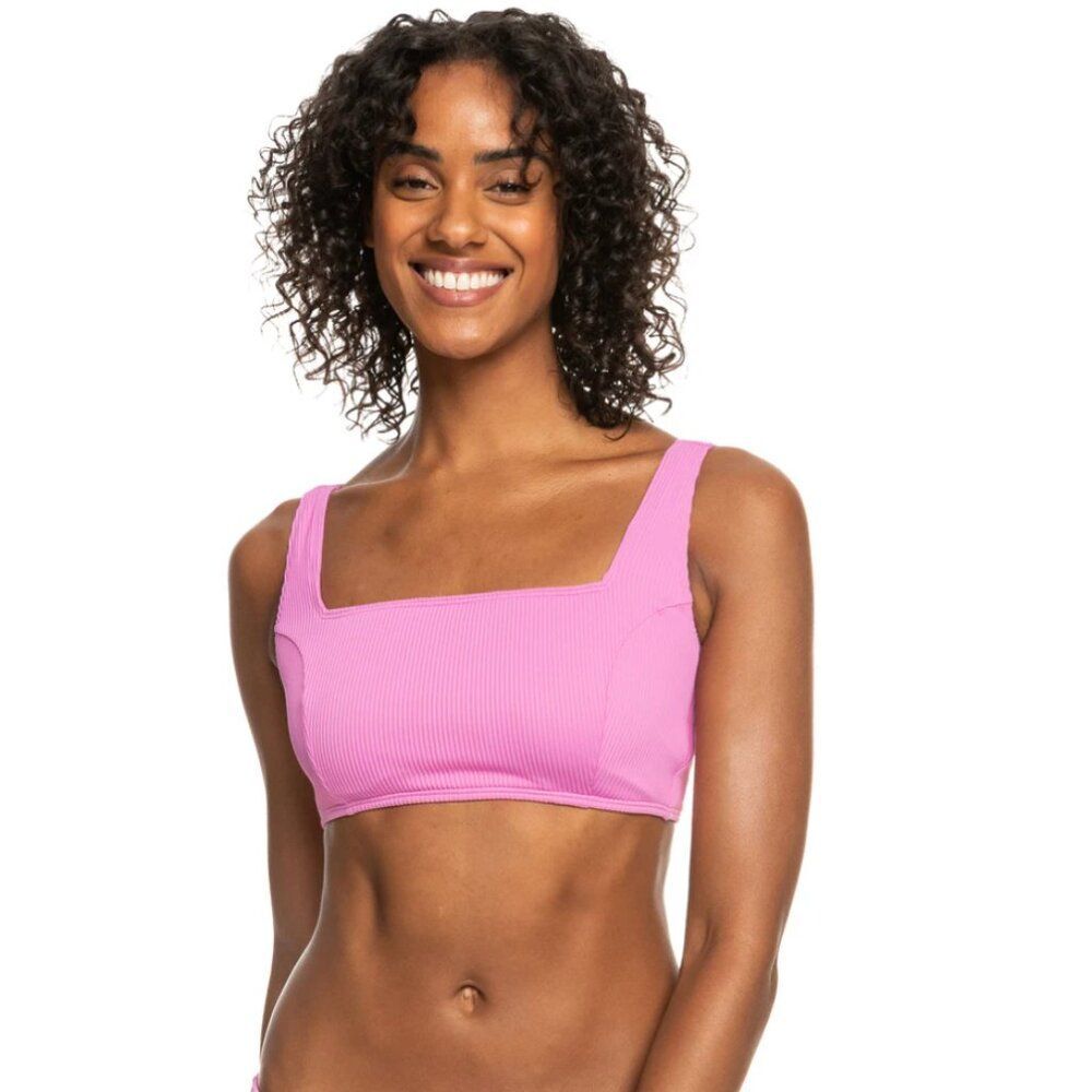 NWT ROXY Active Rib Bralette Bikini Top